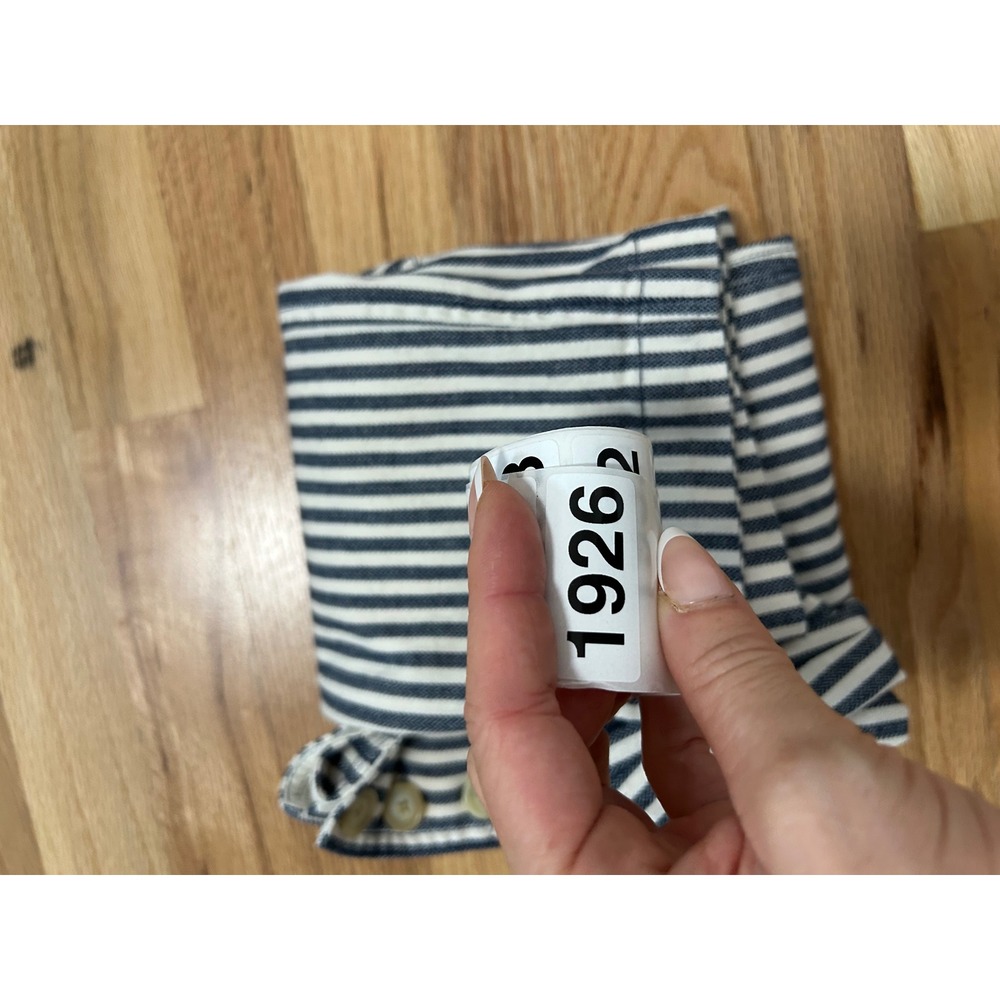 Free People Frankie High Waisted Striped Button Fly Pants Size 6 - Picture 13 of 13